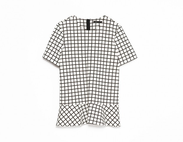 T-shirt black & white a peplo T-shirt black & white a peplo