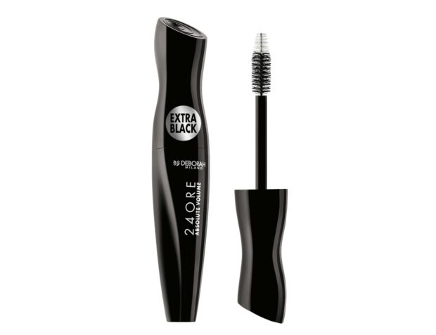 2. Resistente all’acqua, avvolge le ciglia grazie al maxi applicatore: Mascara 24 ore Absolute Volume di Deborah (€ 13,50).
