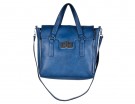 Hobo bag blu cobalto