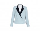 Blazer con revers a contrasto