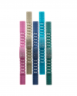 Bracciali coloratissimi e ricchi di strass