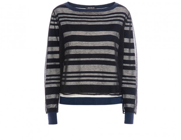 Maglione in cotone e seta