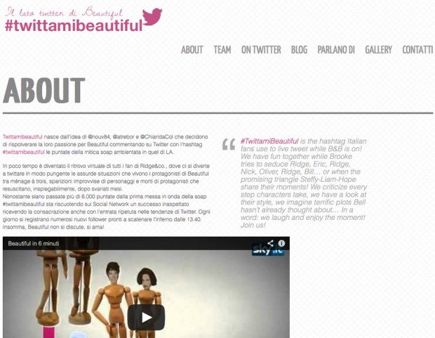 Il sito di TwittamiBeautiful