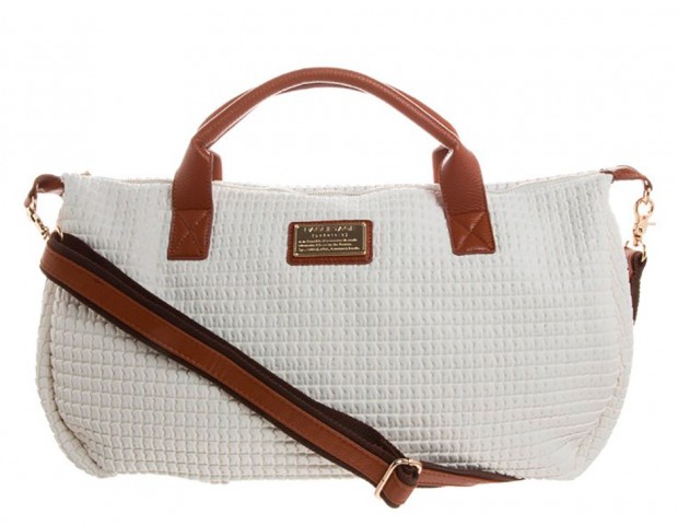 Borsa bicolor con tracolla