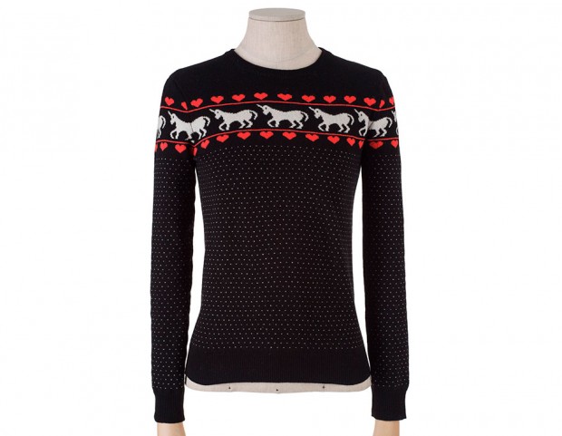 Maglione con unicorni