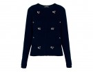 Cardigan in lana e cashmere con cristalli