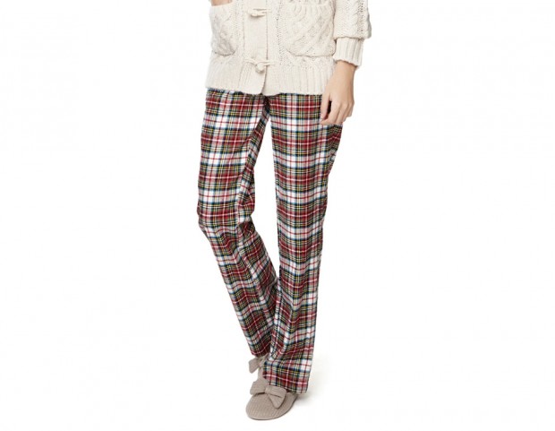 I pantaloni tartan da casa