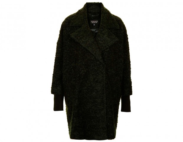 Cappotto ampio in lana mohair