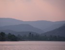 Il tramonto sul lago Pichola