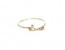 Bracciale rigido con scritta love