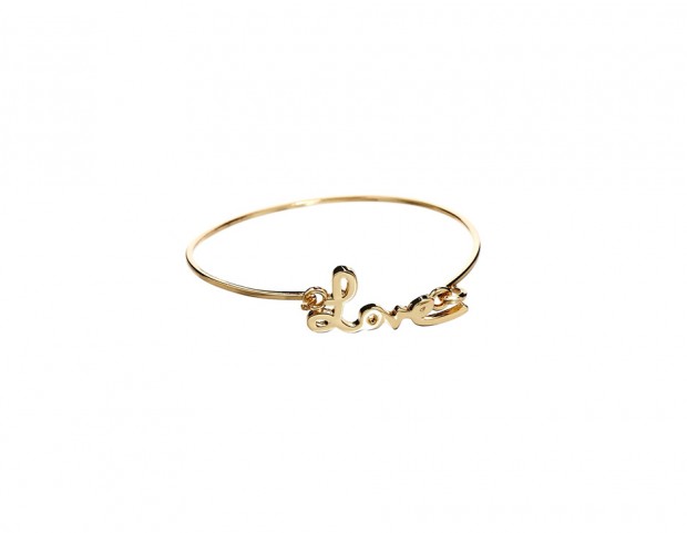 Bracciale rigido con scritta love