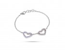 Bracciale in acciaio e cristalli