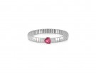 Bracciale in acciaio e cuore Swarovsi