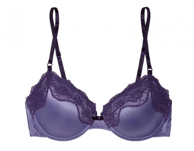 Reggiseno in satin e pizzo