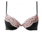 Reggiseno push-up con balza rosa