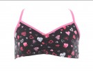 Brassiere stretch stampa a cuori