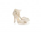 Sandalo open toe a trafori silver
