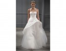 Abito sleveless in pizzo e tulle