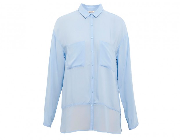 Camicia maschile azzurra