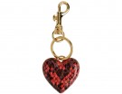 Portachiavi a cuore in pelle