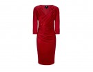 Tubino rosso con drappeggi