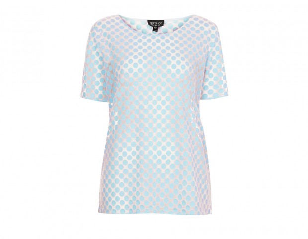 Blusa a pois ‘see-through’