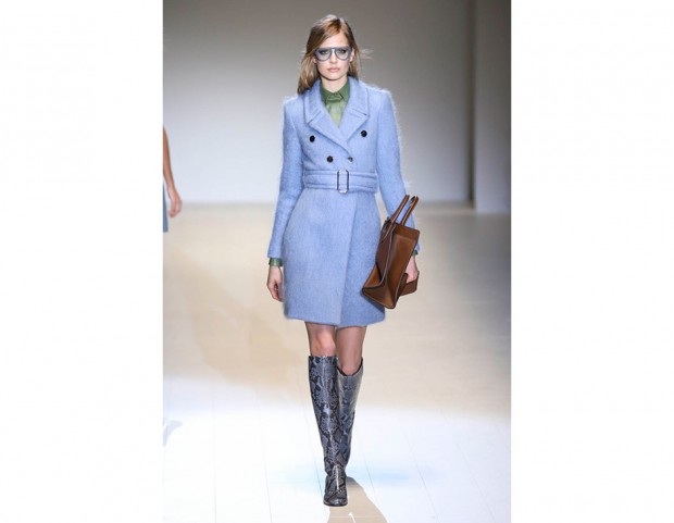 Tinte pastello e look bon ton da Gucci