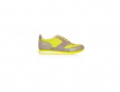 In pelle e neoprene giallo fluo