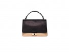 City-bag in pelle bicolor