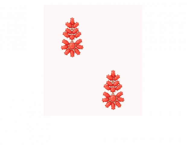 Orecchini color corallo