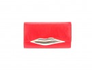 Maxi-pochette con labbra stilizzate