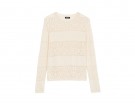 Pull in cotone e pizzo tricot