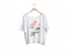 T-shirt in cotone stampa fiore