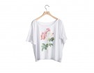 T-shirt in cotone stampa fiore