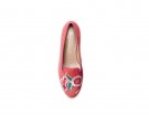 Slippers corallo con ricamo