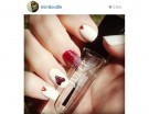 Cuori rossi e glitter argento
