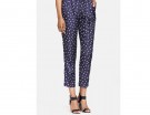 Pantaloni in seta a pois
