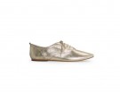 Stringata in pelle metallizzata