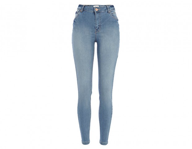 Jeans super skinny a vita alta