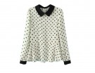 Maglia peplo a pois