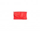 Pochette rossa con catena dorata