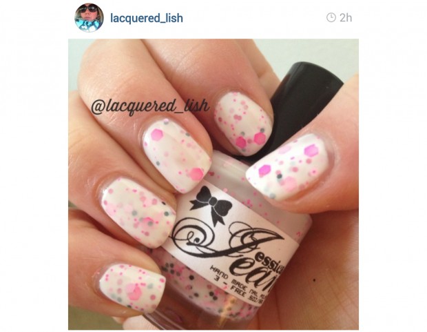 Glitter in rosa