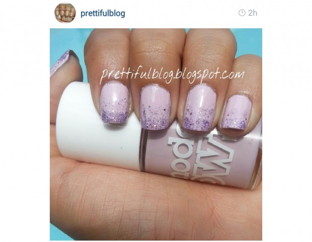 Lilla con glitter