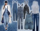 La nuova salopette: classica, lunga, corta, extralarge, rigorosamente in jeans e valorizzata da borchie o dettagli in pelle