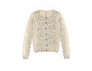 Pois e pizzo per il cardigan chic
