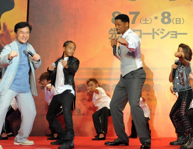 Will, Jade e Willow Smith (con Jackie Chan)