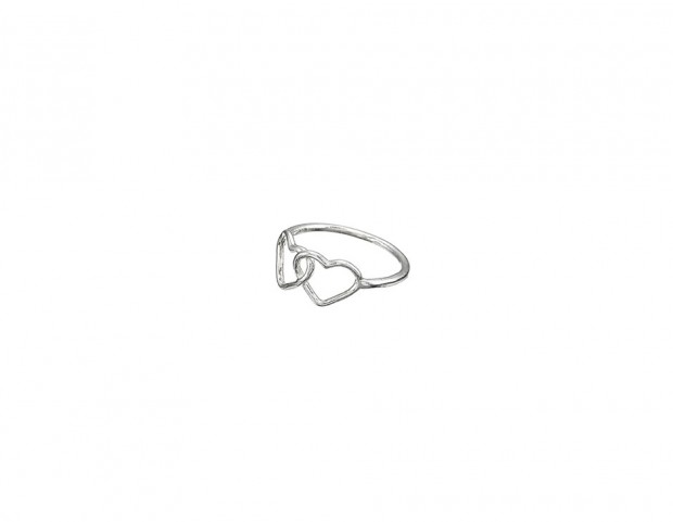 Anello con cuori intrecciati