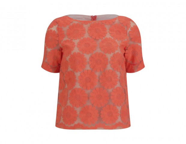 Maglia con decoro in pizzo