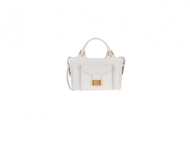 Borsa a mano in pelle martellata