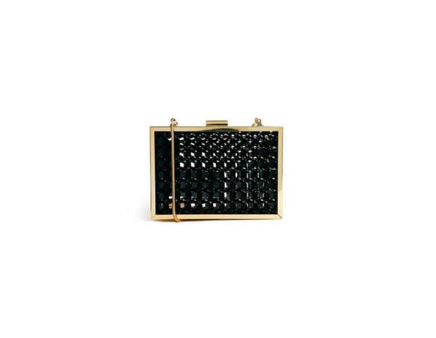 Clutch rigida con catena dorata